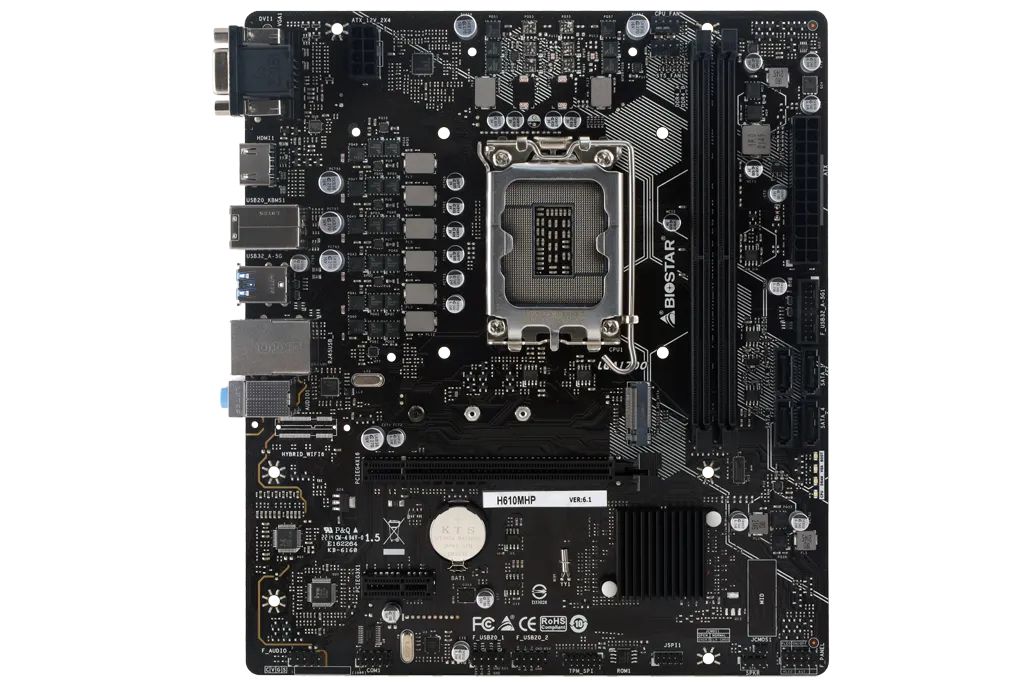 Biostar H610MHP DDR4 Motherboard For Intel 12th | 13th Gen view 3